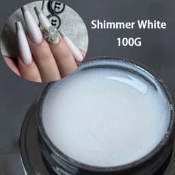 Jillnails Snow Sparkle Builder Nail Gel 100g/50g Hema TPO Free Shimmer Glitter Pink Purple Milky for Nail Extension Sculpting