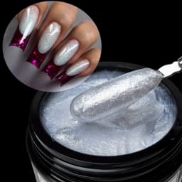 Jillnails Snow Sparkle Builder Nail Gel 100g/50g Hema TPO Free Shimmer Glitter Pink Purple Milky for Nail Extension Sculpting