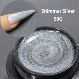 Jillnails Snow Sparkle Builder Nail Gel 100g/50g Hema TPO Free Shimmer Glitter Pink Purple Milky for Nail Extension Sculpting