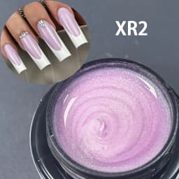 Jillnails Snow Sparkle Builder Nail Gel 100g/50g Hema TPO Free Shimmer Glitter Pink Purple Milky for Nail Extension Sculpting