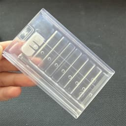 8-Compartment Metal Snuff Cigarette Case Container With Sild Lid in Aluminum Straw Pocket Size Portable Storage Box