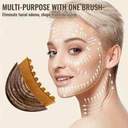 1pc Multi-functional lymphatic contour facial brush, dry brush, suitable for face, chin and chin shaping massage