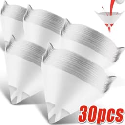 200/10Pcs Disposable Car Paint Spray Mesh Paper Filter Purifying Straining Funnel Paint Filter Conical Nylon Micron Paper Funnel