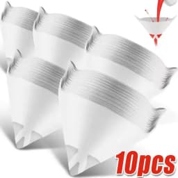 200/10Pcs Disposable Car Paint Spray Mesh Paper Filter Purifying Straining Funnel Paint Filter Conical Nylon Micron Paper Funnel