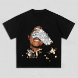 Summer Men's MJ Michael Jackson Printed 100%CottonNeutral O-Neck Short Sleeve Men's and Women's Fashion Hip Hop T-shirt Fan Gift