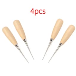 2pcs Leather Hand Stitching Awl Tool Leather Craft Hole Punch Tools Sewing Punching Hole Maker Stitching Over Stitch