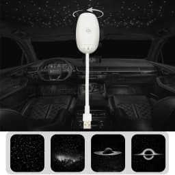 USB Car Star Atmosphere Projector Light HD Focusing Starry Sky Projection Lamp for Car Interior Bedroom Living Room Party Decor