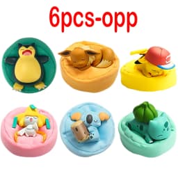 Anime Poké Mon Blind Box Model Figure 1-12 Pcs Pikachu Sleep Series Interior Hand Sleeping Position Toys Gift for Sfriends