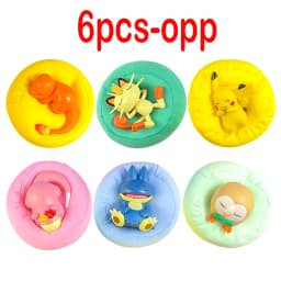 Anime Poké Mon Blind Box Model Figure 1-12 Pcs Pikachu Sleep Series Interior Hand Sleeping Position Toys Gift for Sfriends