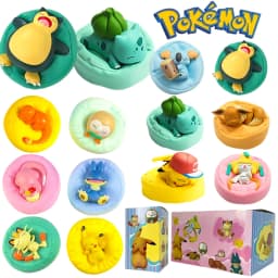 Anime Poké Mon Blind Box Model Figure 1-12 Pcs Pikachu Sleep Series Interior Hand Sleeping Position Toys Gift for Sfriends