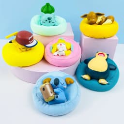 Anime Poké Mon Blind Box Model Figure 1-12 Pcs Pikachu Sleep Series Interior Hand Sleeping Position Toys Gift for Sfriends