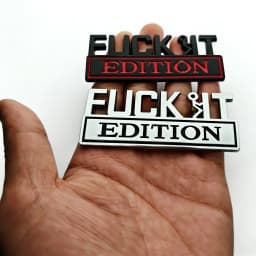3D Metal Car Leaf Side Fender Luggage Compartment Logo Badge Sticker - Car Decoration Modified Body Badge Accessory