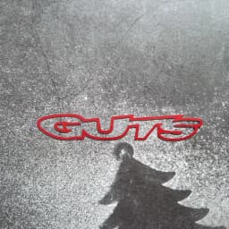 1PC Black/White/Red GUTS Letter Stickers Waterproof Vinyl Decal for Car Motorcycle Bike Helmet Decoration