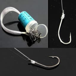 50pcs High Quality Barreled Fishing Hooks Featuring Sharp Thorns and Durable Thread Binding for Freshwater and Saltwater Fishing