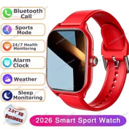 2025 Smart Watch Android IOS Phone 2.01 Inch Color Screen Bluetooth Answer Call Fitness Watches Tracker Smartwatch Women Men