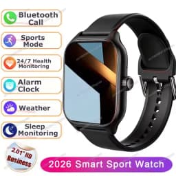 2025 Smart Watch Android IOS Phone 2.01 Inch Color Screen Bluetooth Answer Call Fitness Watches Tracker Smartwatch Women Men