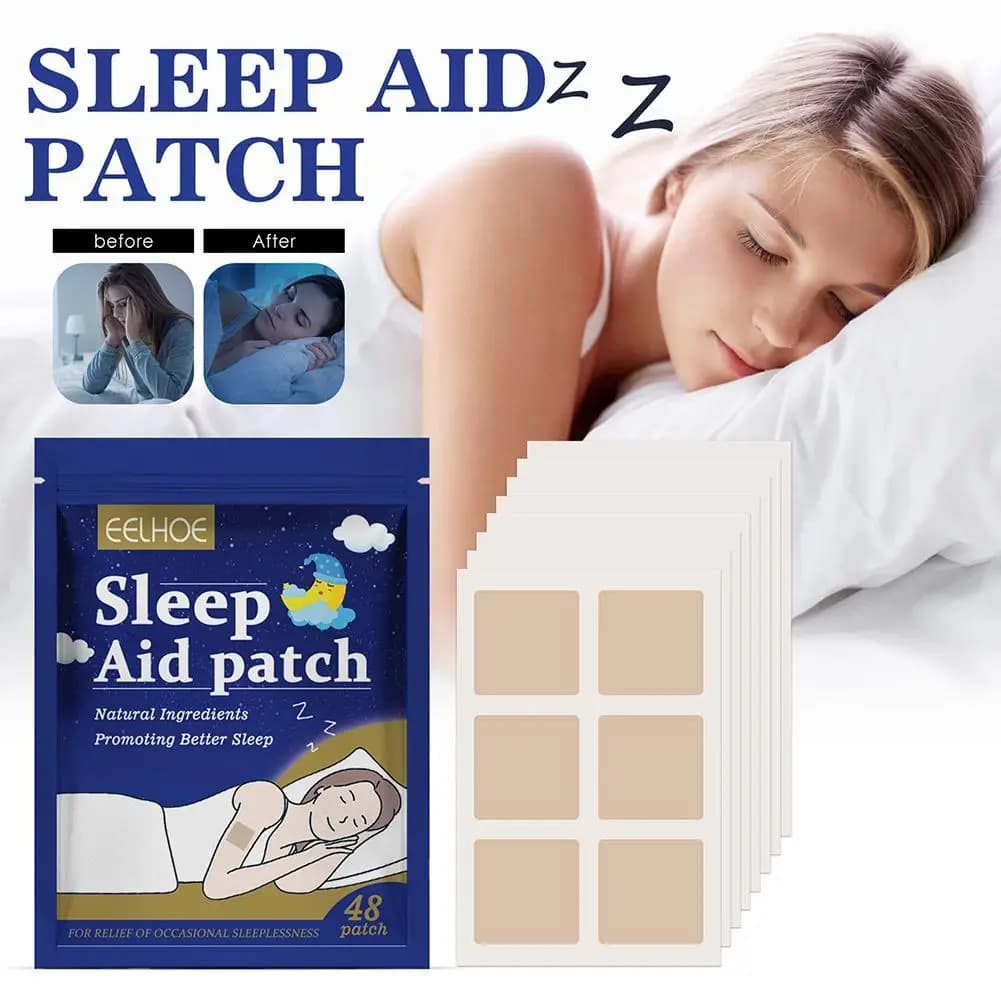 48pcs/Pack Sleep Patches Natural Sleeping Insomnia Relief Patch Herbal Medical Improve Insomnia Stickers