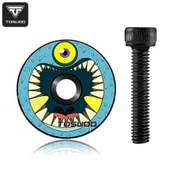 TOSUOD Bicycle Headset Top Cap Aluminum Alloy Lightweight Bike Headset Top Cap With M6x35mm Bolt For Mountain Road Bike Parts