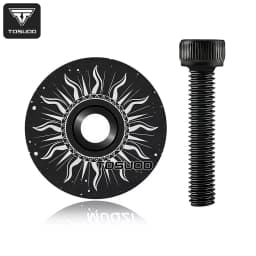 TOSUOD Bicycle Headset Top Cap Aluminum Alloy Lightweight Bike Headset Top Cap With M6x35mm Bolt For Mountain Road Bike Parts