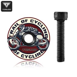 TOSUOD Bicycle Headset Top Cap Aluminum Alloy Lightweight Bike Headset Top Cap With M6x35mm Bolt For Mountain Road Bike Parts