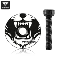 TOSUOD Bicycle Headset Top Cap Aluminum Alloy Lightweight Bike Headset Top Cap With M6x35mm Bolt For Mountain Road Bike Parts