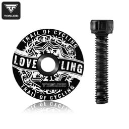 TOSUOD Bicycle Headset Top Cap Aluminum Alloy Lightweight Bike Headset Top Cap With M6x35mm Bolt For Mountain Road Bike Parts