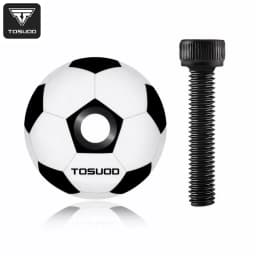 TOSUOD Bicycle Headset Top Cap Aluminum Alloy Lightweight Bike Headset Top Cap With M6x35mm Bolt For Mountain Road Bike Parts