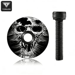 TOSUOD Bicycle Headset Top Cap Aluminum Alloy Lightweight Bike Headset Top Cap With M6x35mm Bolt For Mountain Road Bike Parts