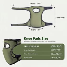 Heavy Duty Knee Pads Thick Foam Dual Strap Adjustable Breathable For Tile Laying Floor Scrubbing Mechanical Work Yoga Outdoor