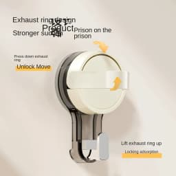 Strong Vacuum Suction Hooks Traceless No-Drilling Adhesive for Home Bathroom Kitchen Door Back Toilet Area Purpose Strong Hold