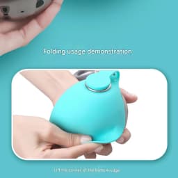 304 Stainless Steel Water Kettle Round Outdoor Water Cup With Lanyard Hook Foldable Silicone Dog Bowl Portable Travel Pet Feedin