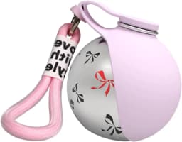 304 Stainless Steel Water Kettle Round Outdoor Water Cup With Lanyard Hook Foldable Silicone Dog Bowl Portable Travel Pet Feedin
