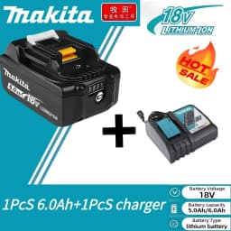 100% original Makita 18V 6.0Ah Rechargeable Battery ,For Makita BL1830 BL1830B BL1840 BL1840B BL1850 BL1850B Power Tools Battery