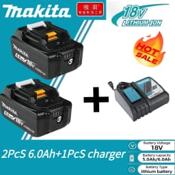 100% original Makita 18V 6.0Ah Rechargeable Battery ,For Makita BL1830 BL1830B BL1840 BL1840B BL1850 BL1850B Power Tools Battery