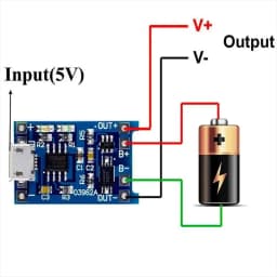 2/5PCS 5V 1A Micro/Type-c/Mini 18650 TP4056 Lithium Battery Charger Module Charging Board With Protection Dual Functions Li-ion