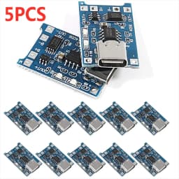 2/5PCS 5V 1A Micro/Type-c/Mini 18650 TP4056 Lithium Battery Charger Module Charging Board With Protection Dual Functions Li-ion