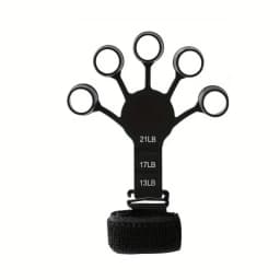 Finger Exerciser Hand Grip Strengthener Adjustable Silicone Forearm Wrist Trainer for Fitness Workouts Home Gym