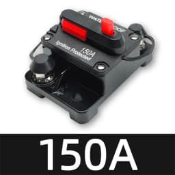 20-300 Ampere Car Audio System Manual Reset Waterproof Marine Circuit Breaker Reset Fuse 12V-48V DC Waterproof Circuit Breaker