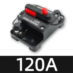 20-300 Ampere Car Audio System Manual Reset Waterproof Marine Circuit Breaker Reset Fuse 12V-48V DC Waterproof Circuit Breaker