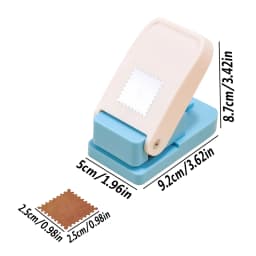 Rectangular Postage Stamp Punches Lever Action Puncher for Paper Crafting Scrapbooking DIY Projects Arts Crafts Supplies Scrapbo
