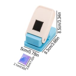 Rectangular Postage Stamp Punches Lever Action Puncher for Paper Crafting Scrapbooking DIY Projects Arts Crafts Supplies Scrapbo