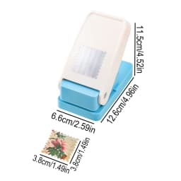Rectangular Postage Stamp Punches Lever Action Puncher for Paper Crafting Scrapbooking DIY Projects Arts Crafts Supplies Scrapbo