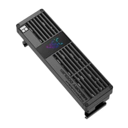 Thermalright MC-3 DIGITAL BLACK Digital Display Screen Memory Heatsink, Suitable for DDR/DDR2/DDR3/DDR4/DDR5, 40x40x10mm Fan X3