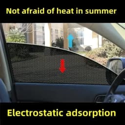 Car Window Shade Electrostatic Stickers Anti-UV Privacy Black White Dotted Sunshade Window Stickers for Auto Side Blocks Covers