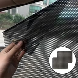 Car Window Shade Electrostatic Stickers Anti-UV Privacy Black White Dotted Sunshade Window Stickers for Auto Side Blocks Covers
