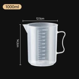 100-5000ml Kitchen Food Grade Measuring Cup Lidless with Lid Scale PC High Temperature Resistant Milk Tea Shop Plastic Beaker