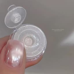 Pearl White Nails Glitter Dust Chrome Moonlight Rubbing on Powder Silver Shell Mirror Pigment Nail Art Supplies Decoration