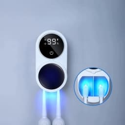 Mini Portable Rechargeable Travel Toothbrush Sterilizer Induction Switch with Charge Display UV Toothbrush Sterilizer Case