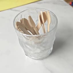 50Pcs Disposable Spoons (Approximately 9.6cm) Wooden Mini Dessert Spoons, Dessert Spoons, Tasting Spoons, Suitable for Parties, Gatherings, Holiday Celebrations, and Can Be Used by Multiple Guests