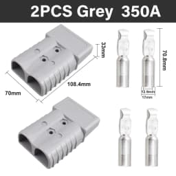 2/4/6PCS 50A 120A 175A 350A Battery Charging Connector 600V High Current Quick Power Plug for Electric Car Battery,Solar Cable